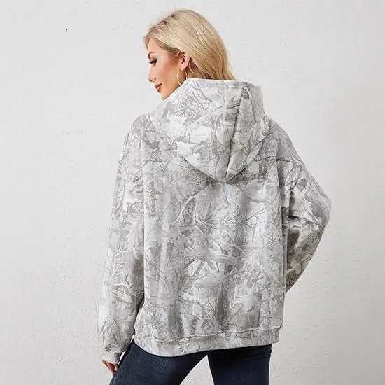 autumn and winter cross-border womens casual loose hooded personalized printed womens hoodie from Europe and America 260330