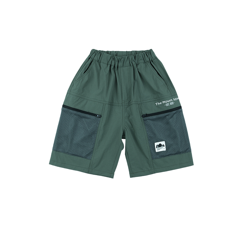 Shorts Kids Mountain Style Mesh Pocket Patchwork Cargo Shorts Outdoor Casual Utility Shorts 26DX3204