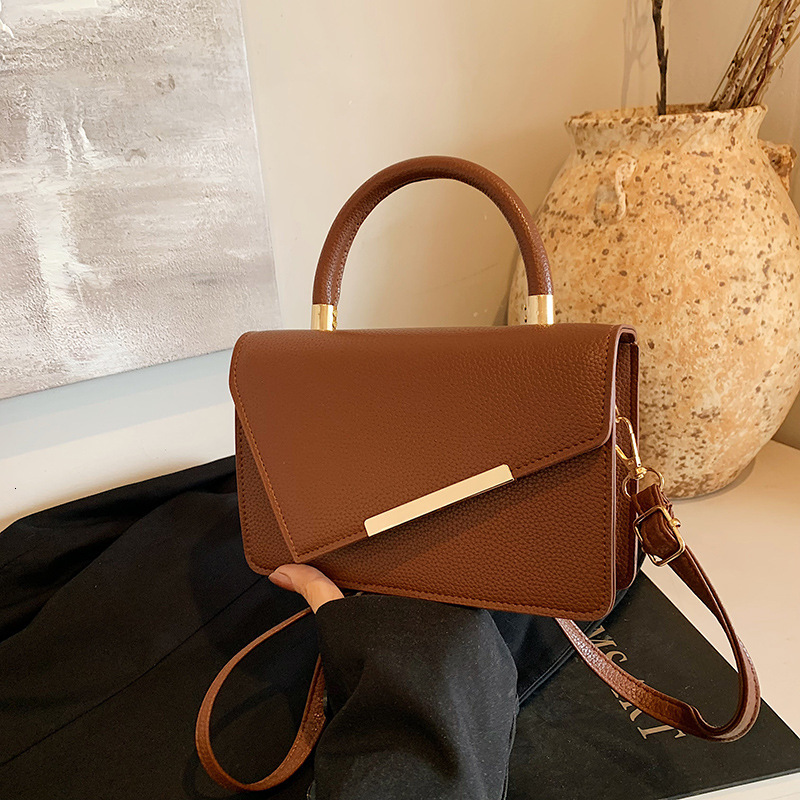 Free Shipping High Value Minimalist Handbag for Women Geometric Flap Crossbody Bag Casual Shoulder Bag with 5 Colors