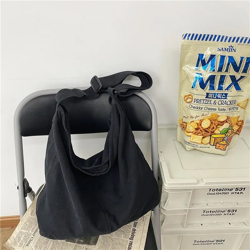 Womens Shoulder Bag Large Canvas Crossbody Bags for Women 2023 Cotton Cloth Fashion Korean Female Students School Handbags 260317