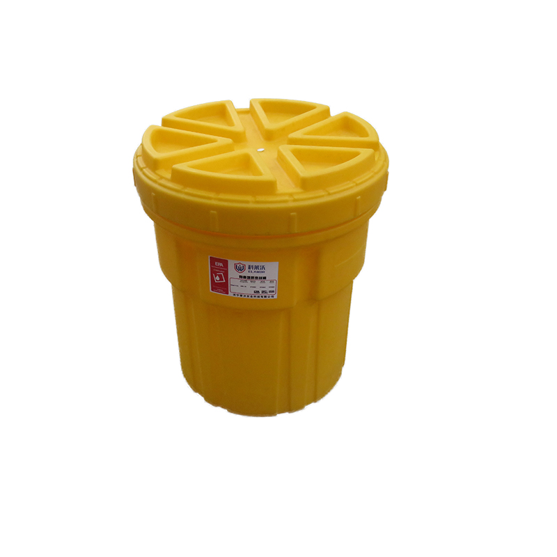 Emergency Spill Response Drum Set for 30-Gallon Liquid Containers - Durable Polyethylene Construction