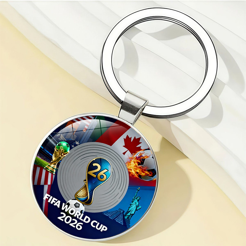 classic 2026 World Cup Golden Ball Keychain, Soccer Commemorative Pendant, Football Souvenir Gift free shipping