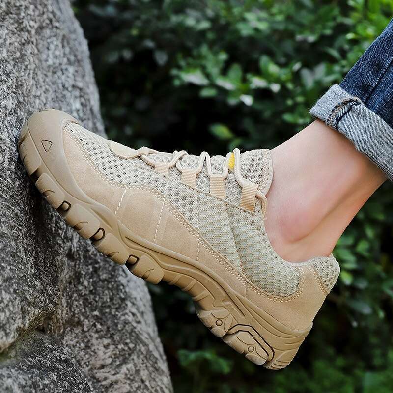 Summer Mesh Shoes Men S Breathable Non Slip Outdoor Casual Soft Bottom Surface Tracing Waterproof Sports Climbing