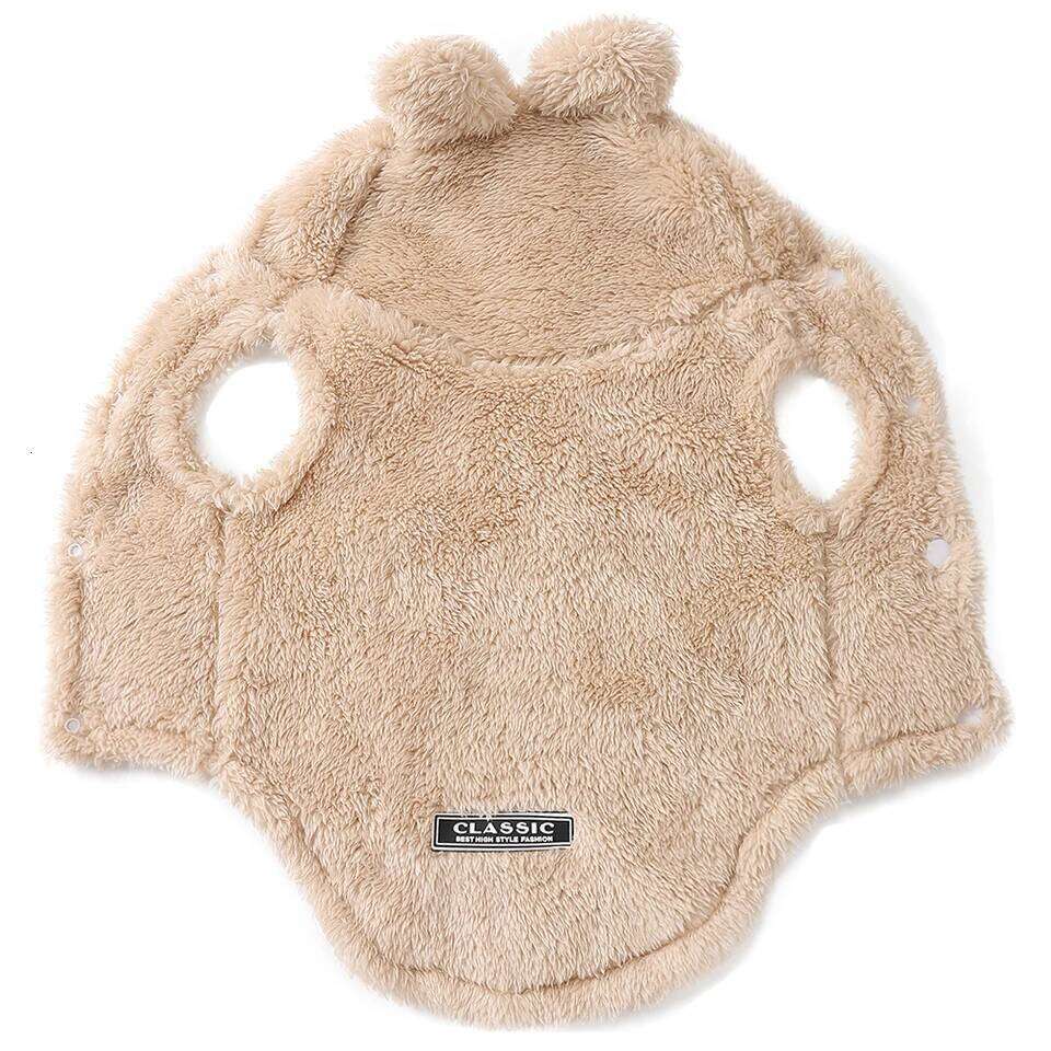 Clothes For Small Medium Dogs Cats Autumn Winter Warm Dog Hooded Clothing Soft Kitten Vest Coat Yorkshire Jacket Pet Outfits