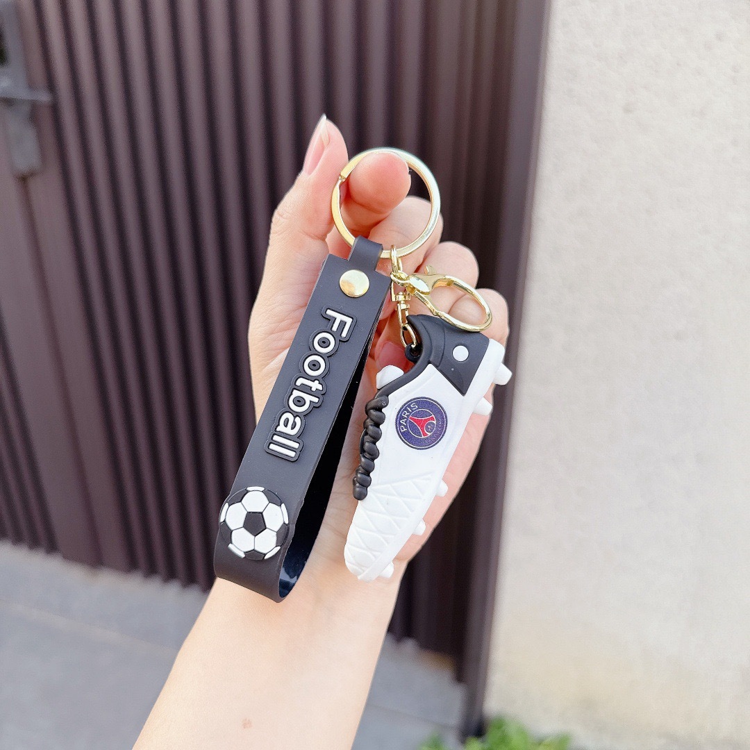 free shipping New World Cup Soccer Boot Keychain, Sports Shoe Pendant for Backpack & Car Keys, Boys Fans Small Gift Accessory
