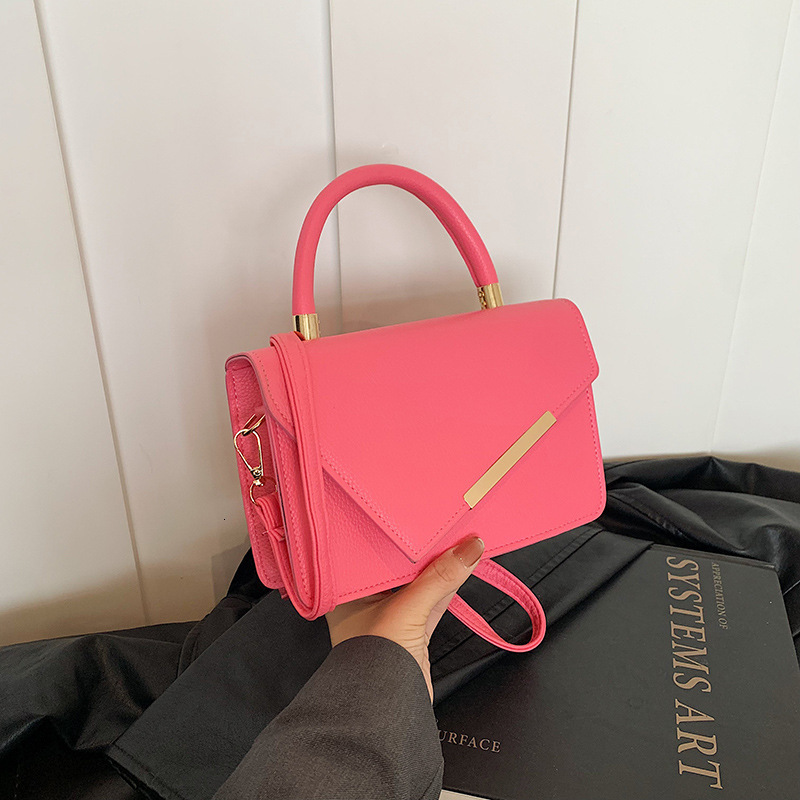 Free Shipping High Value Minimalist Handbag for Women Geometric Flap Crossbody Bag Casual Shoulder Bag with 5 Colors