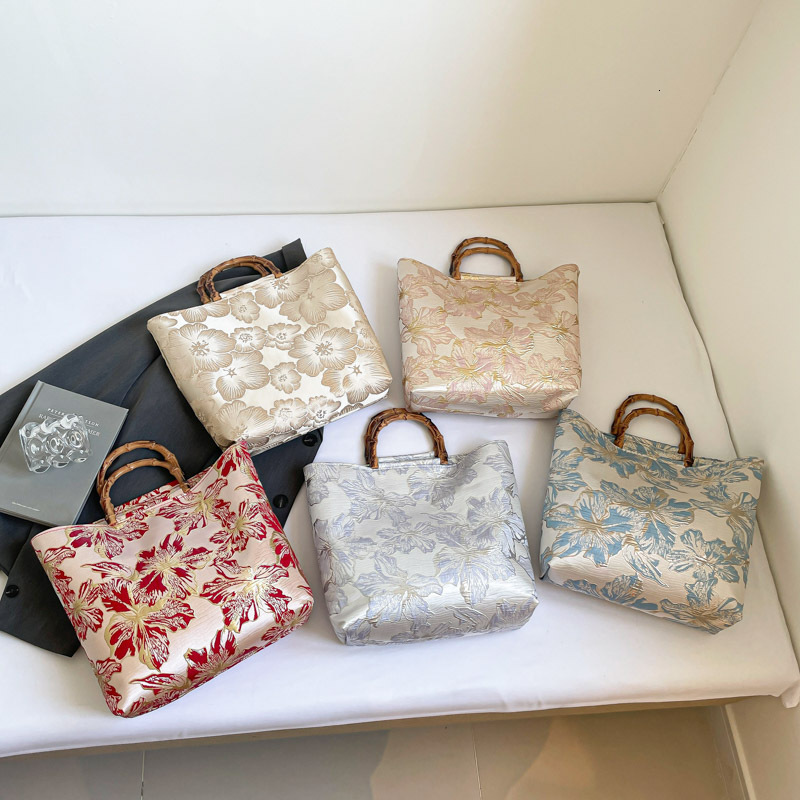 TB BHULAMTE Designer luxury New Chinese-style retro floral Hanfu large-capacity 2026 cheongsam stylish bamboo-patterned handbag tote bag