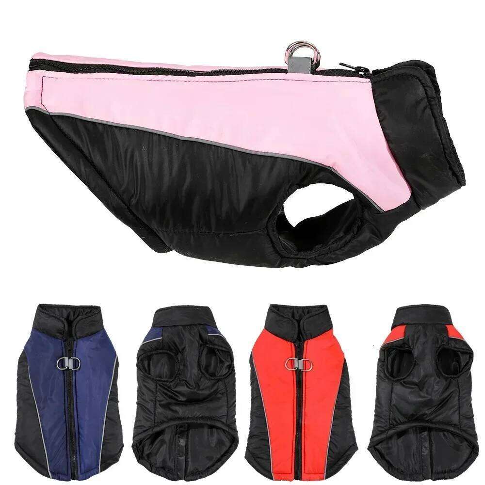 Outdoor Pet Clothes Windproof Camping Dog Coat With Zipper For Small Dogs Cats Reflective Puppy Ultralight Hiking Jackets