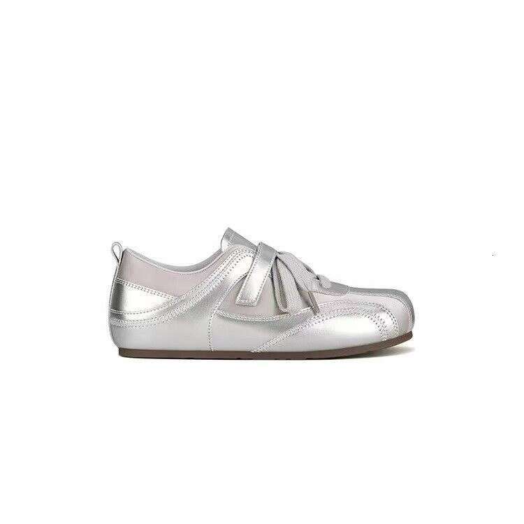 Trainee-style German training shoes 5cm internal height increase satin Velcro casual ballet women racing Forrest Gump shoes Sneakers Casual Sports Des
