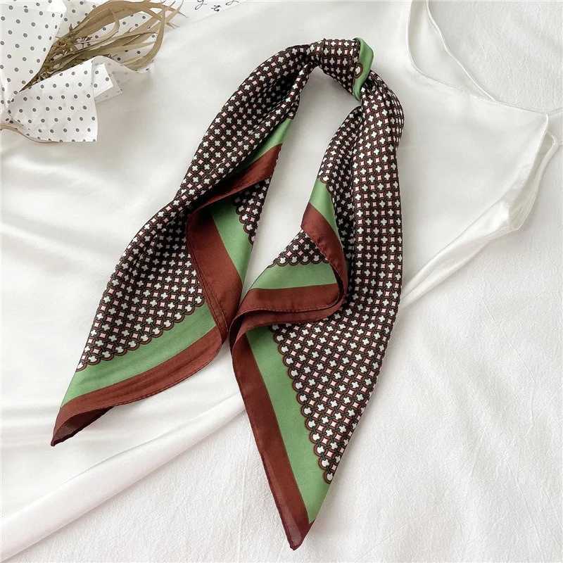 68cm Simple Polka Dot Printed Scarf Wens Four-season Simated Silk Scarfs Fashion Versatile Scarf scarf Shawl X260328