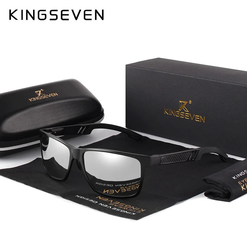 KINGSEVEN Mens Polarized Sunglasses Full Frame Aluminum Material Driving Glasses Eyewear Shades For Men Oculos masculino 260324