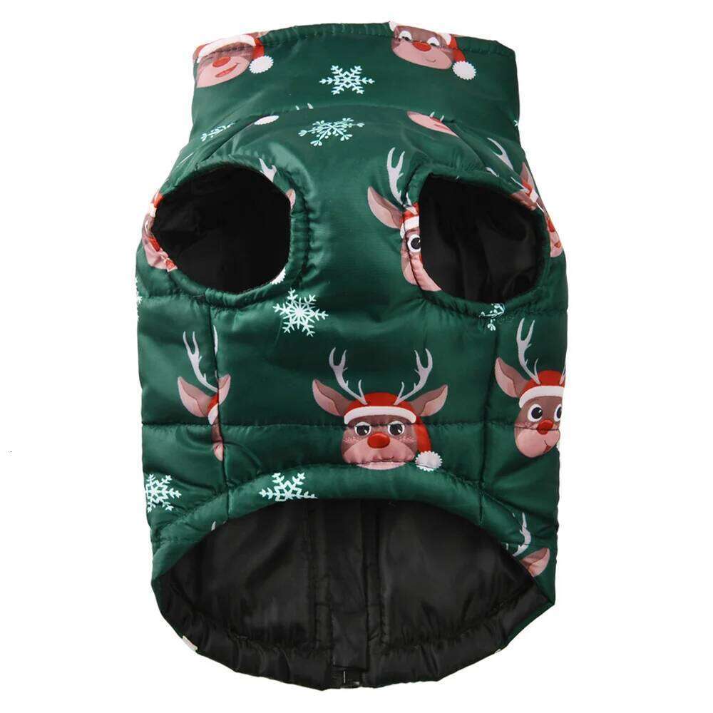 Pet Dog Clothes For Small Medium Dogs Cats Winter Warm Puppy Christmas Print Cat Jacket Coat Chihuahua Bulldog Overalls