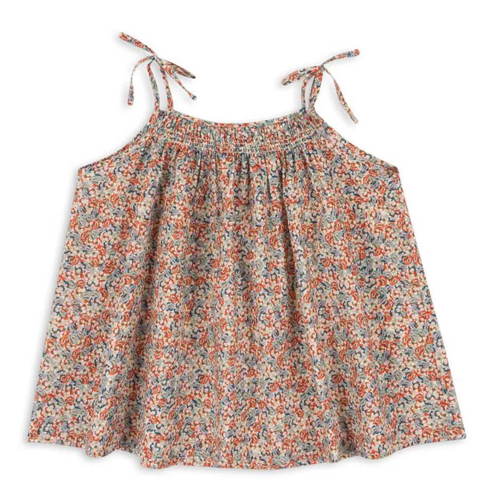 2026 New KS Summer Baby Girls Cotton Slip Dresses Kids Clothes Girl Floral Print Tank Top T-shirts Shorts Suits Childrens SetsT260330