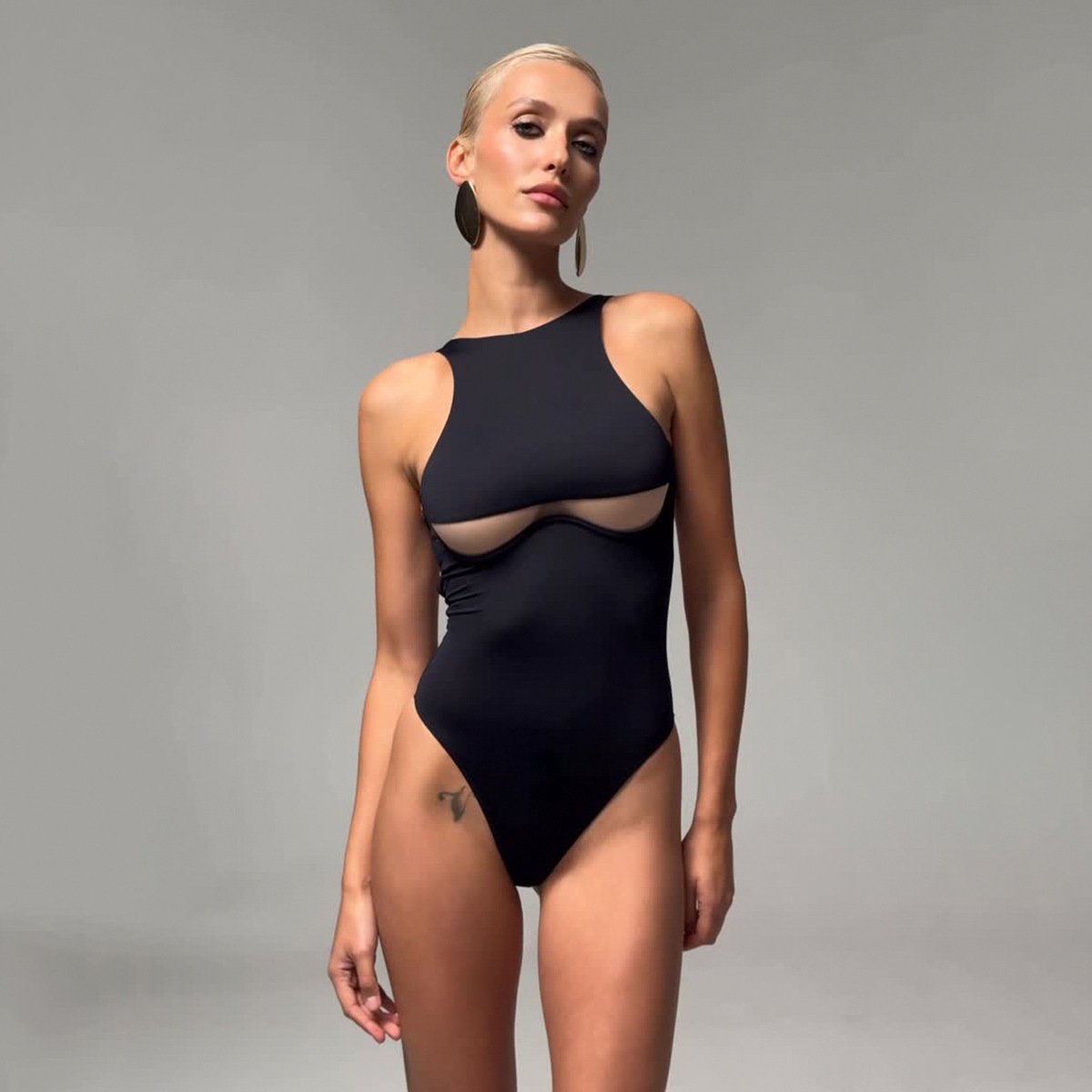 Women's Swimwear Sexy Push Up Bikini Set Solid Black White Swimsuit Thong Summer Brazilian One Piece Bathing Suit Beachwear