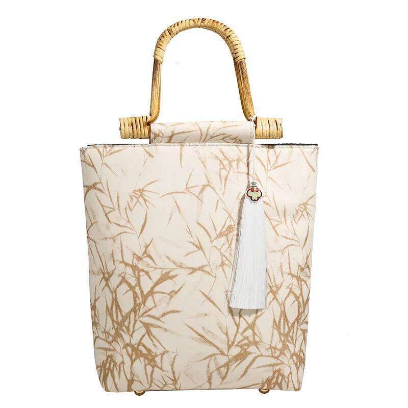 Chinese Embroidery Hot Sale Newest Fashion Accessory Large Capacity Handle Bag Chinese Style Bamboo Knot Handbag Cheongsam Bagfor Women Clutch Bags