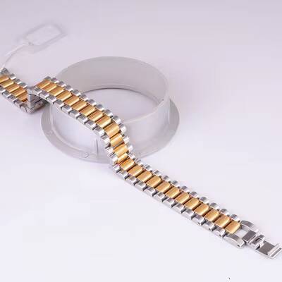 Mens and Womens Simple Stainless Steel Bracelets Strap Type Gold Jewelry Bracelet Wholesale