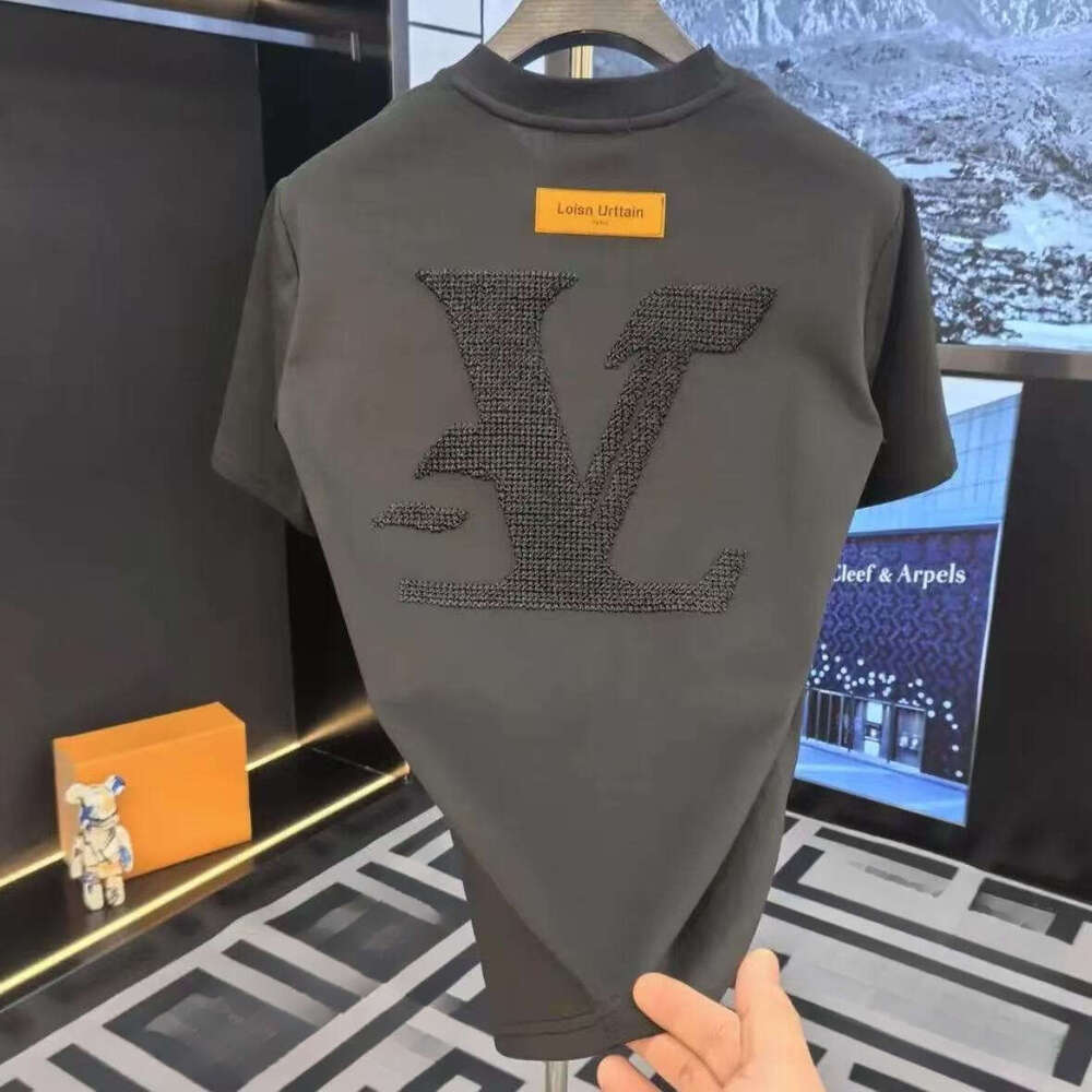 Embroidered T-Shirt Unisex Fashion Versatile Classic Design Breathable Comfortable High-Quality Short Sleeve American High Street