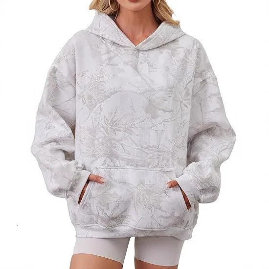 autumn and winter cross-border womens casual loose hooded personalized printed womens hoodie from Europe and America 260330