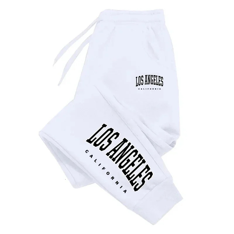 Los Angeles Womens Mens Sweatpants Elastic waist Casual Outdoors Jogging Pants High Quality Fashion Versatile Sport Trousers 260330