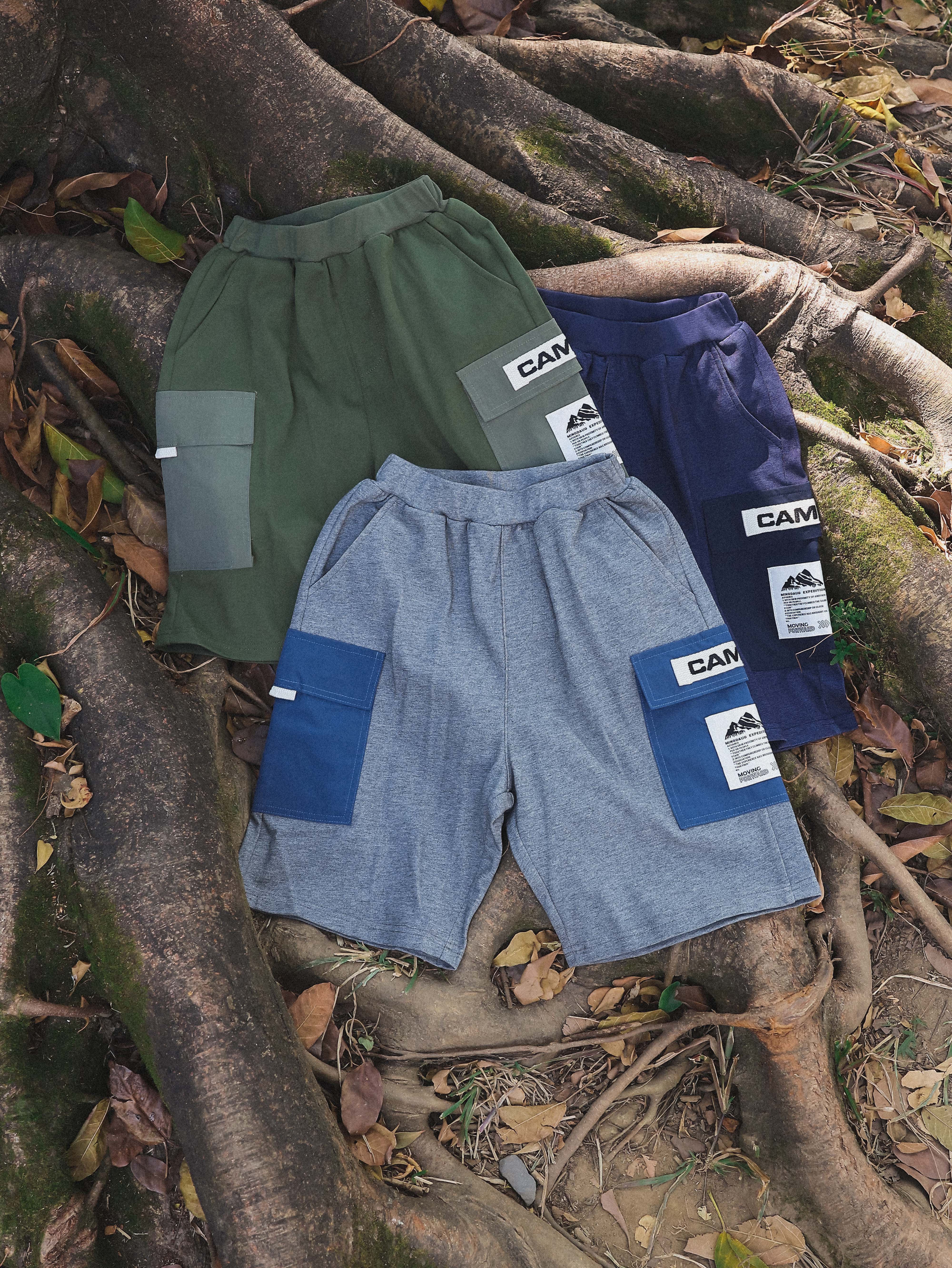 Shorts Kids Mountain Style Color Block Pocket Knit Shorts Casual CAMP Graphic Athletic Shorts 26DX2100