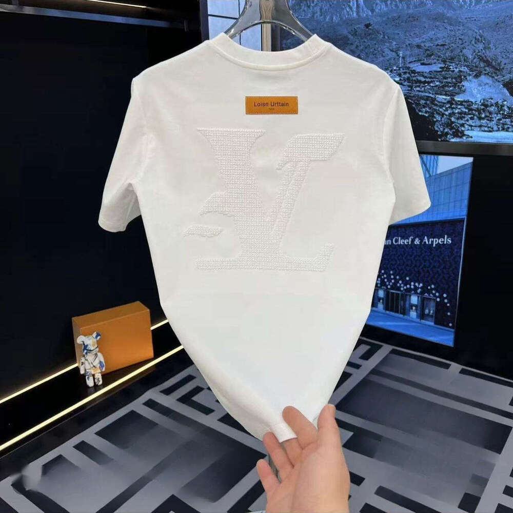 Embroidered T-Shirt Unisex Fashion Versatile Classic Design Breathable Comfortable High-Quality Short Sleeve American High Street