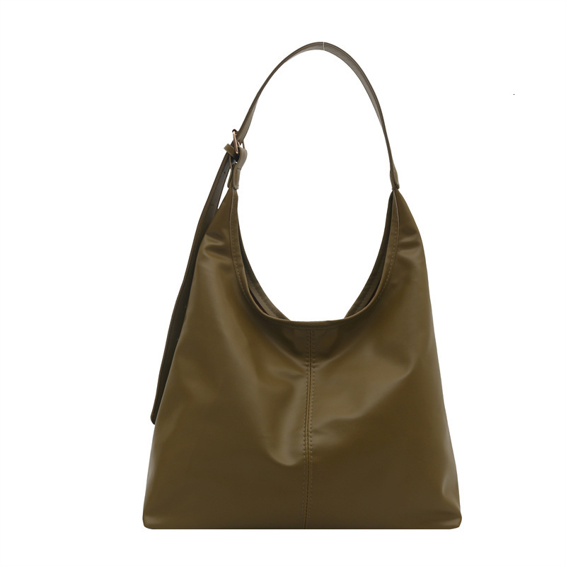 Free Shipping High Value Large-capacity commuter new winter popular 2026 solid color simple textured casual shoulder underarm tote bag for women
