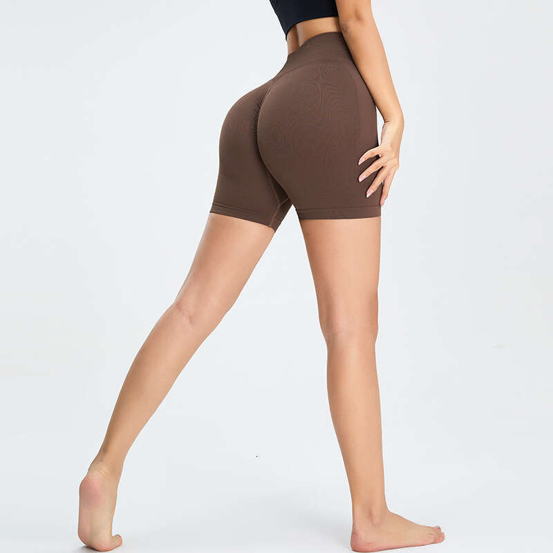 European And American Yoga For Women Summer New High Waist Hip-Lifting Tight Fitness Pants Solid Color