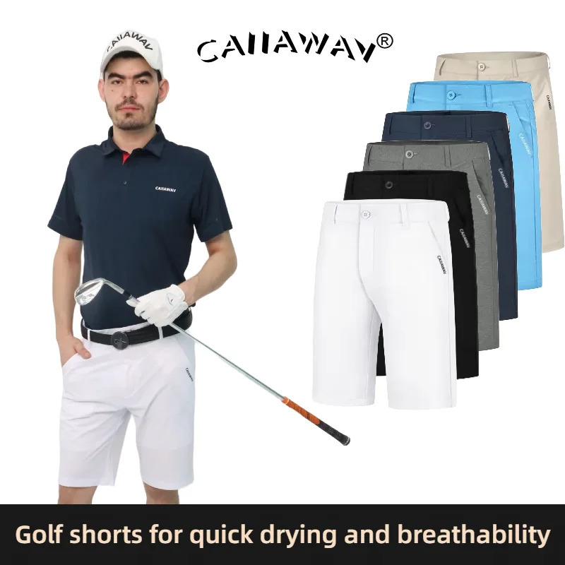 CAIIAWAV Golf Mens Shorts Summer Refreshing Breathable Comfortable Cotton Casual Clothing Sports 260327