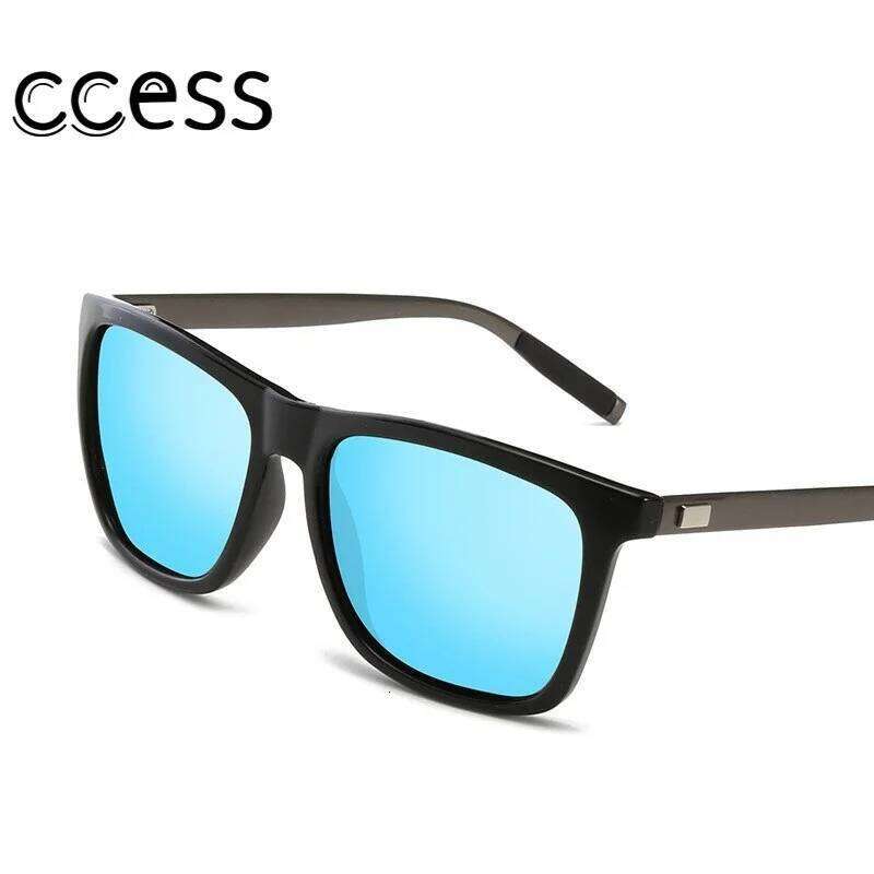 Mens Polarized Square Sunglasses Men NEW Classic UV400 Mirror Aluminum Leg Eyeglass Male Luxury Sun Glasses 26Y0330