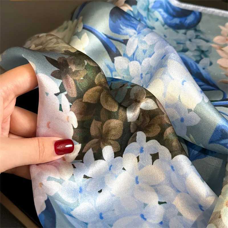100 Silk Scarf Bandana Women Square Scarves Wrap Kerchief Mulberry Silk Spring Fashion Luxury High Quality Headband Hijab Shawl Z260330
