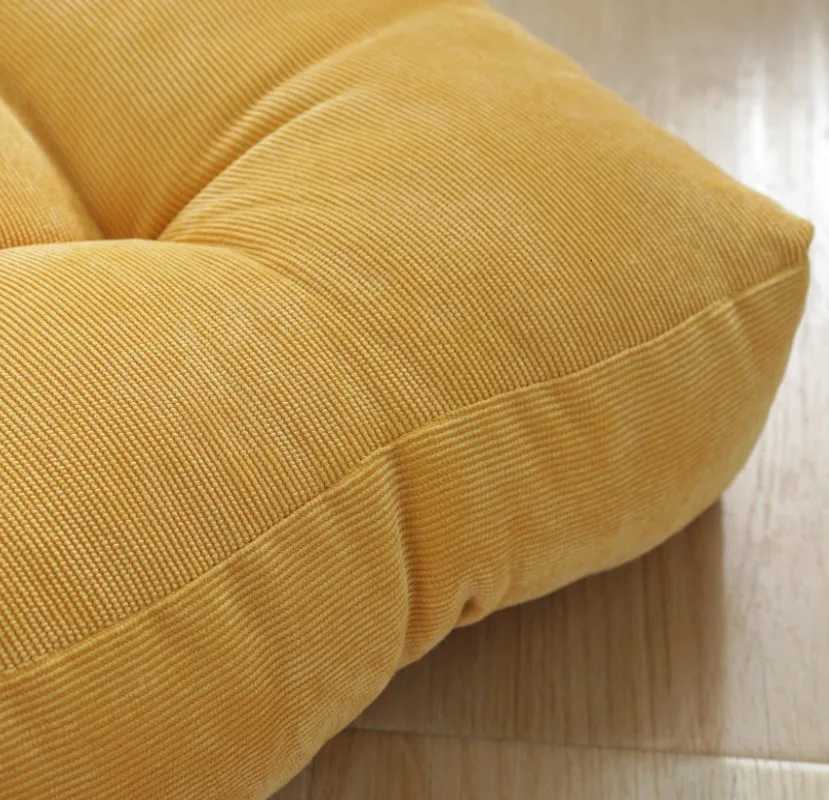 Green Comfort Meditation Floor Pillow Square Large Pillows Seating for Adults Tufted Corduroy Cushion for Living Room Tatami H260330 - view 6