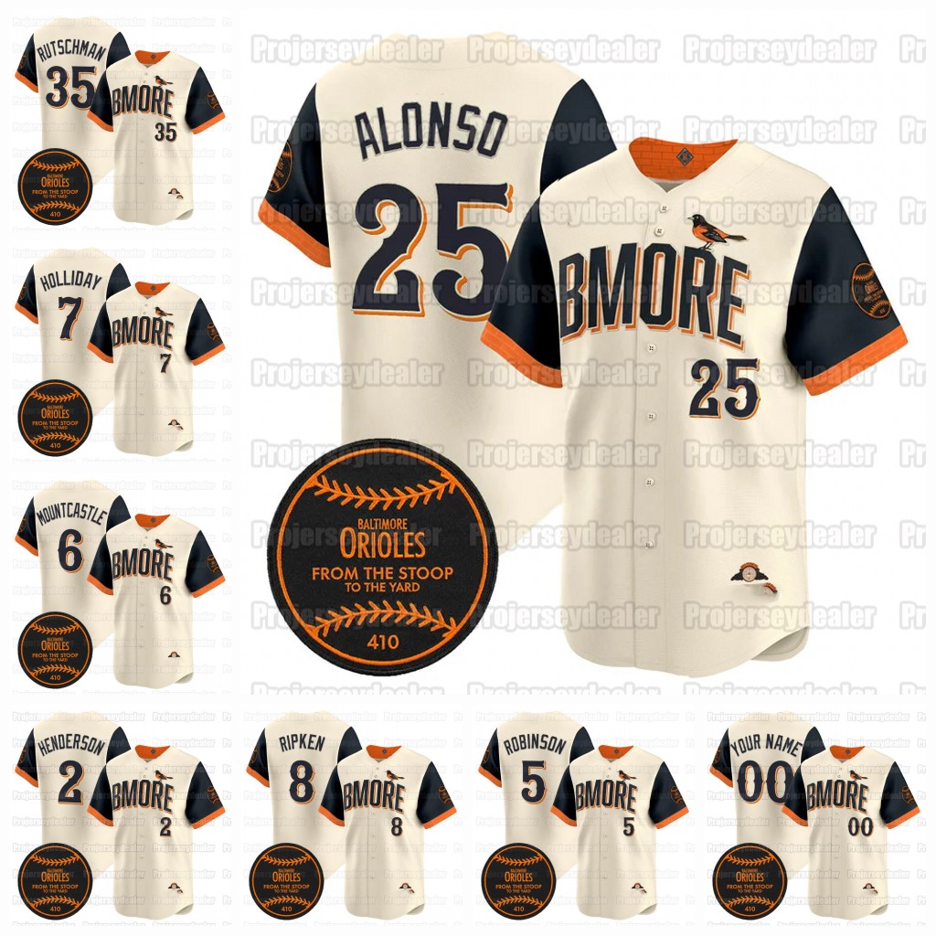 Pete Alonso Orioles 2026 City Connect Jerseys Adley Rutschman TaylorS Ward Gary Sanchez Chris Davis Cal Ripken Jr. Samuel Basallo Jackson Holliday