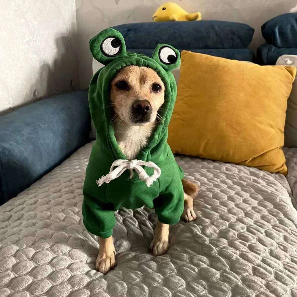 Pet Dog Cosplay Costume For Small Medium Dogs Cats Cute Adjustable Puppy Hooded Clothing With Elastic Chihuahua Bulldog Outfits