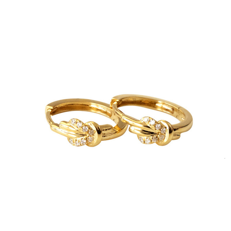 Designer Luxury Lady's Simple Ins Cool Style Temperament Zircon Earrings Small Design With Unique Charm Bow-shaped Earrings Trendy Combination Hi