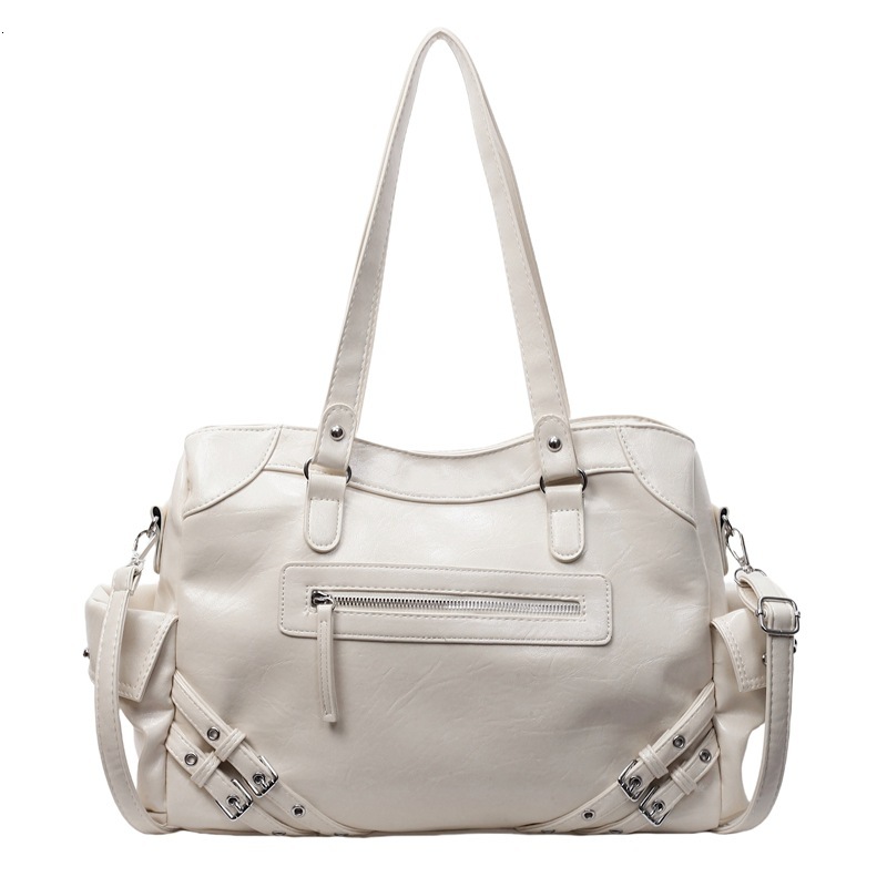 2026 New Women's Luxury Handbag Spring/Summer New Rivet Motorcycle Bag Large Capacity Diagonal Shoulder Bag Single Shoulder Bag Designer Bag