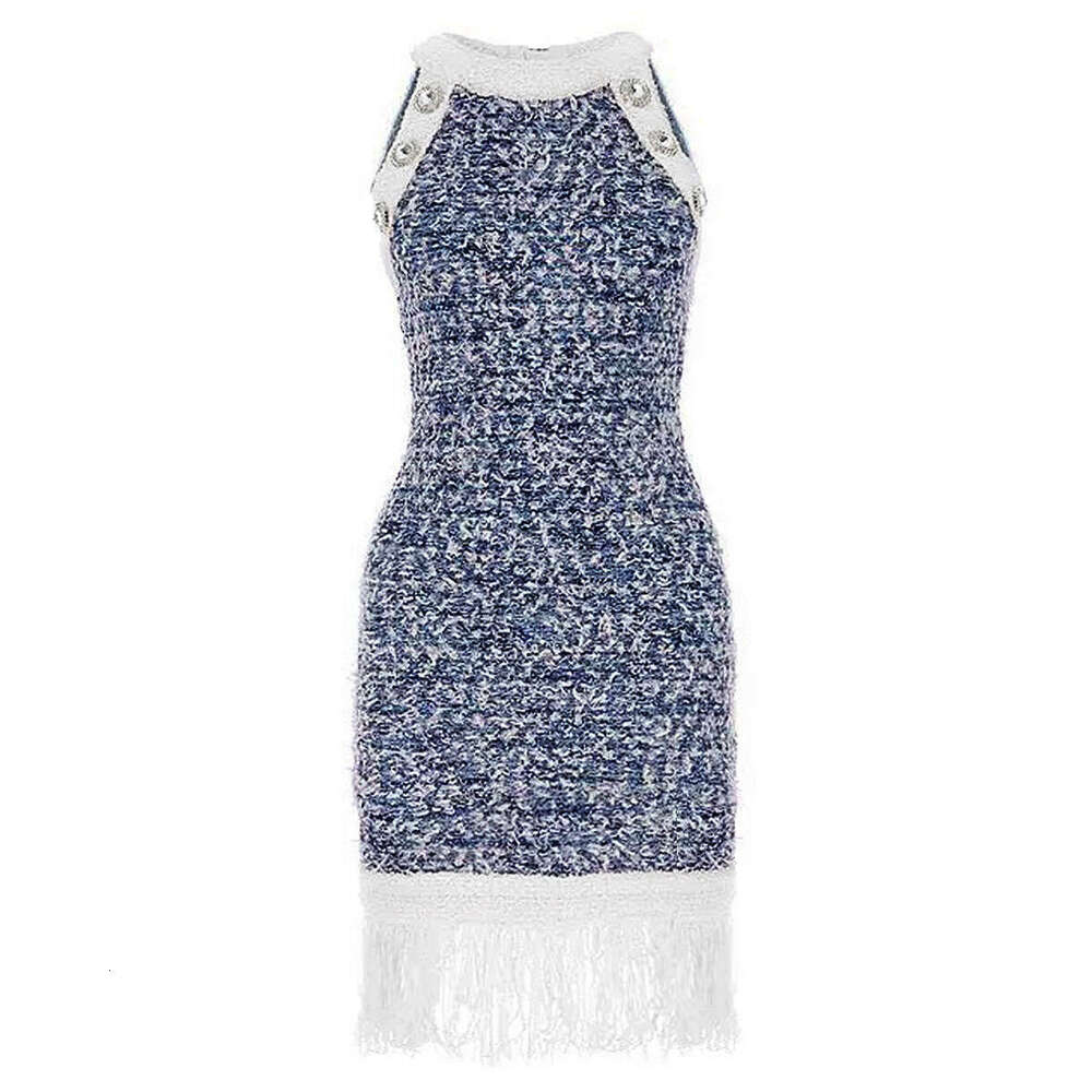 Summer new designer high-quality knitted vest women's slim fit sleeveless X21 dress 2026