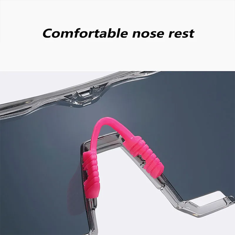 New Fashionable Glittering Hiking Sports Sunglasses Outdoor Cycling Eye Protection Ski Goggles UV Protective Sunglasses