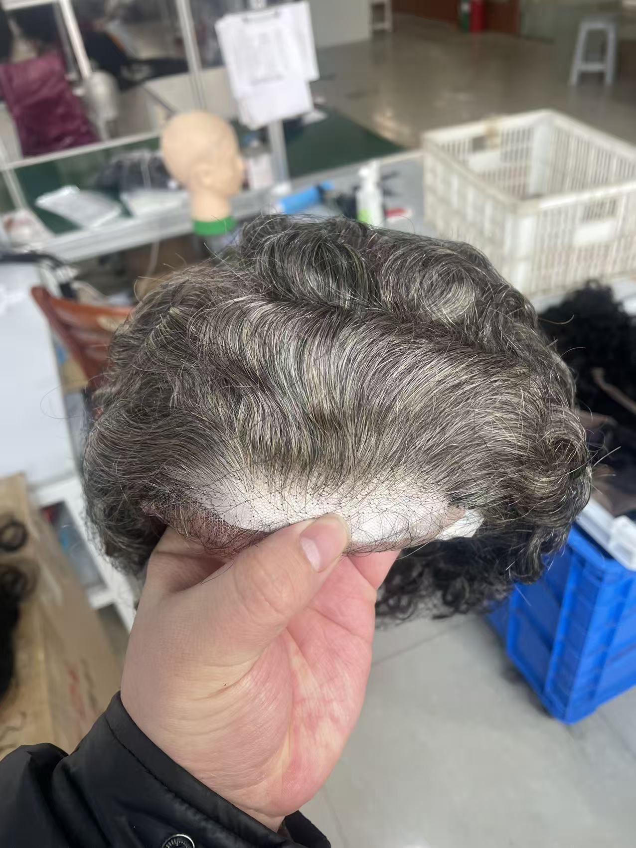 Deep curly Grey salt and pepper silver wig 100% Human Hair Wigs transparent hd Brazilian remy Short Bob 4x4 Lace Front closure For Women Black Pre Plu