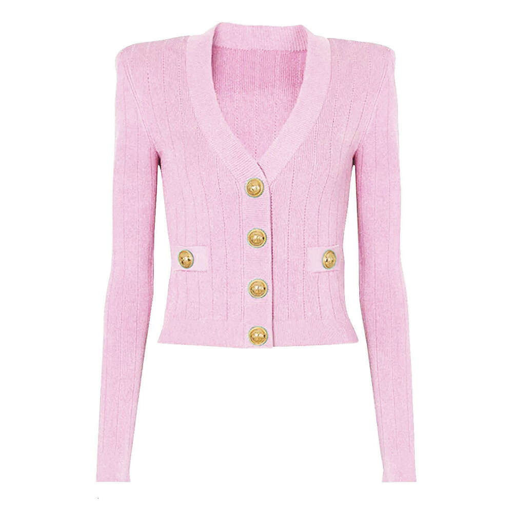 Spring and Autumn New Designer Women's Fashion Classic High Quality Multi functional g25 Top Knitted Sweater Cardigan