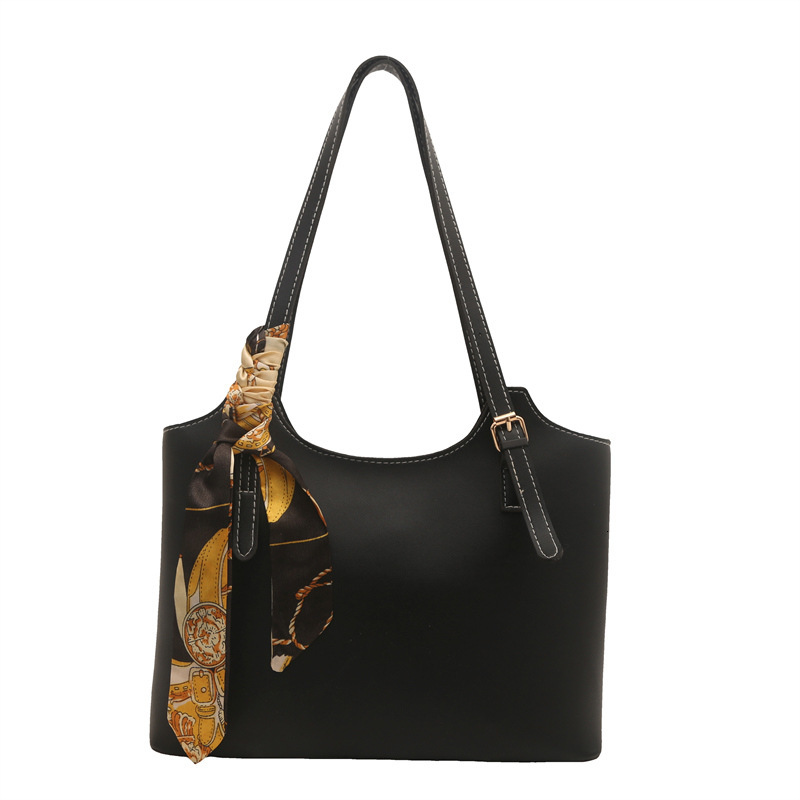 Free Shipping High Value Highly stylish silk scarf handbag, 2025 spring new model, versatile ins shoulder underarm bag, vintage commuter tote bag