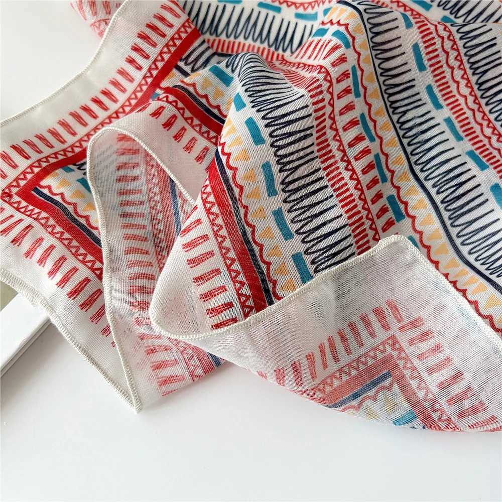 Fashion Cotton Scarf Wen Floral Print Neckerchief Small scarf Hijab Scarves Fem Cute Bandana Scarfs Ladies 55x55cm X260328