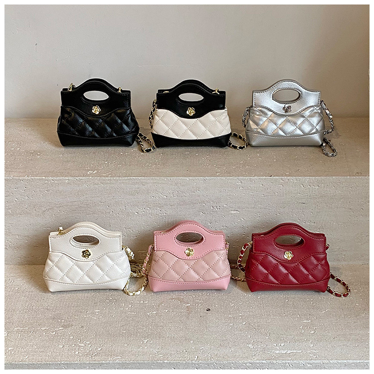 Free Shipping High Value Mini Quilted Handbag for Women Cute Top Handle Crossbody Purse with Chain Strap