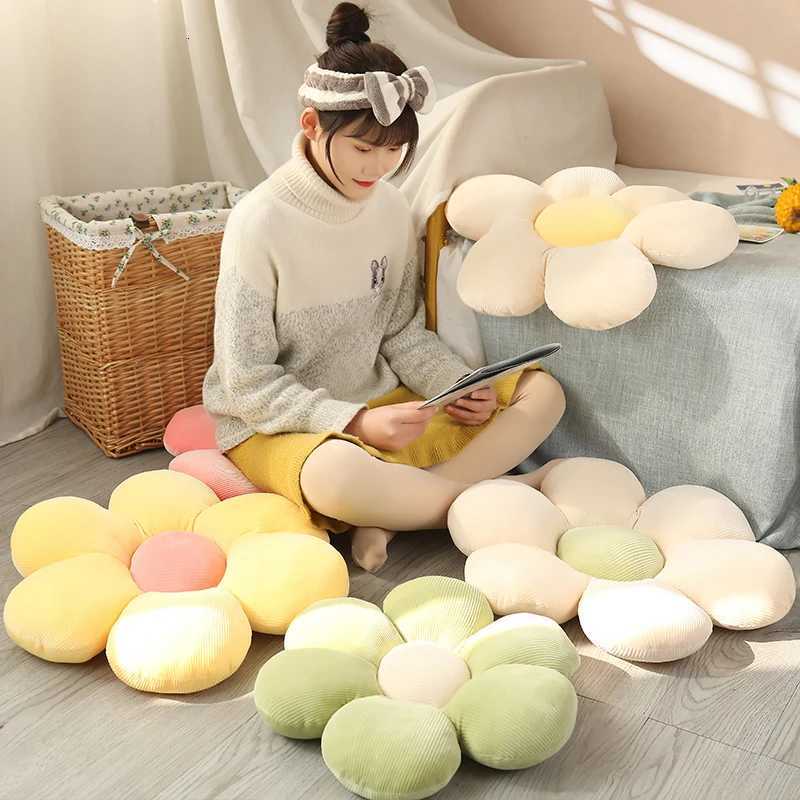 Stuffed Six Petal Flower Cushion Plush Pillow Soft Cartoon Stuffed Chair Cushion Sofa Lovers Car cushion sofa decoration H260330 - view 6