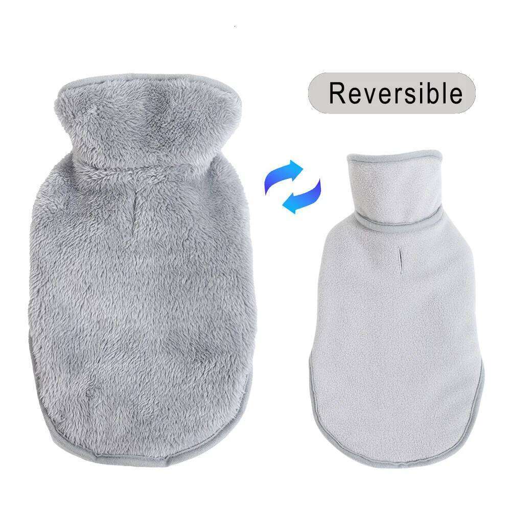 Reversible Pet Coat Winter Warm Dog Clothes For Small Medium Dogs Cats Padded Jacket With Leash Hole Chihuahua Pug Costume