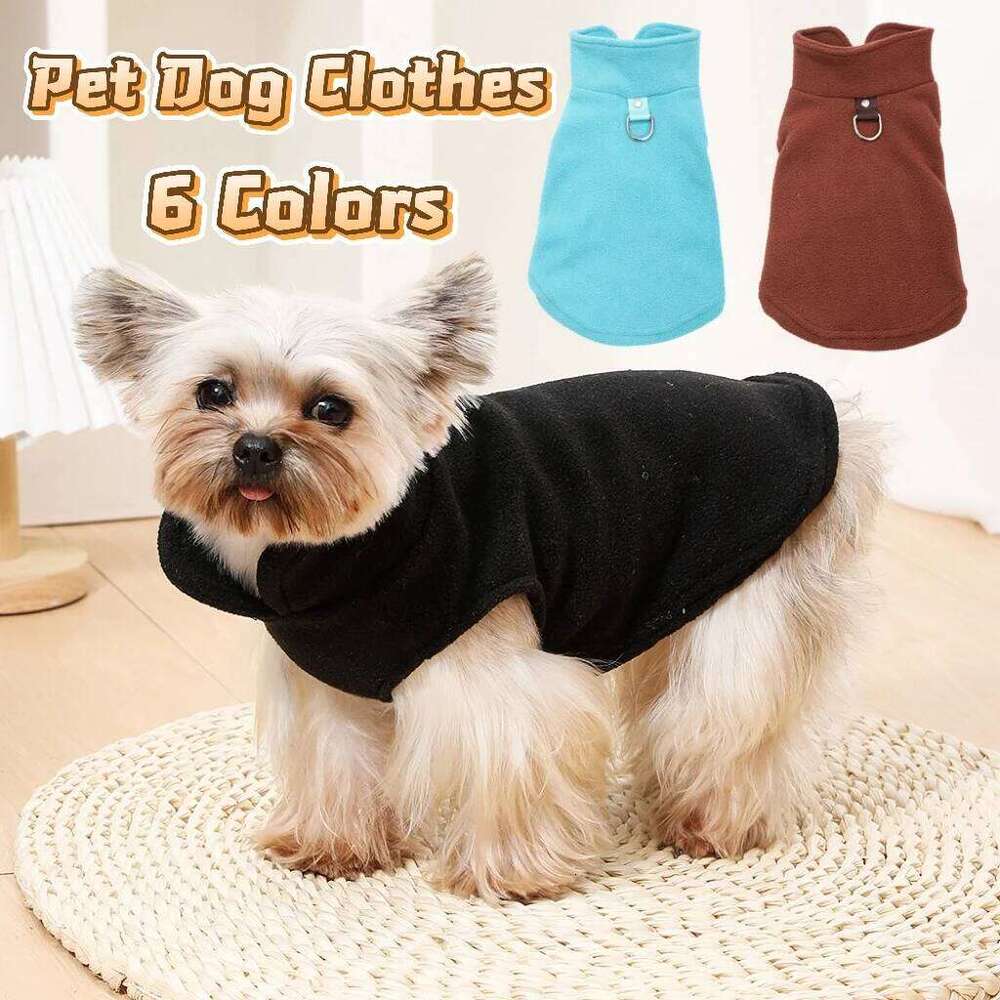 Dog Jacket Coat For Small Medium Dogs Winter Cozy Puppy Vest Soft Cat Costumes with D-ring Chihuahua Yorkshire Pet Clothing