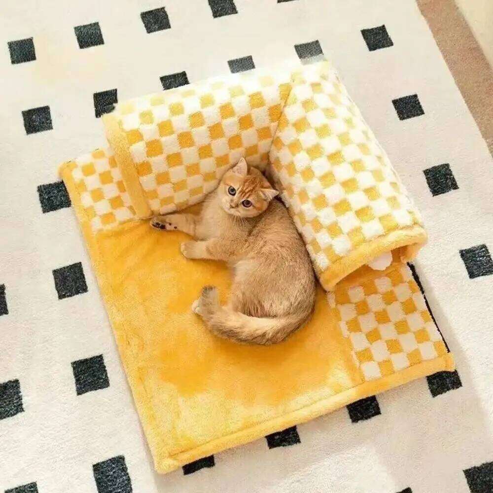 Nest Tunnel Maze Digging Hole Cat Dog Bed Warm for Autumn Suitable All Seasons Removable Washable Pet Winter Blanket