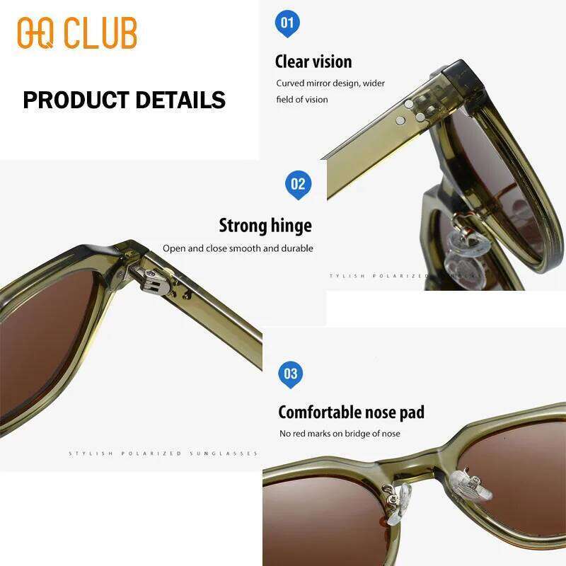 O-Q CLUB Korean Style Sunglass Men Sunglasses Retro Trends Glasses Women Uv400 Popular Eyepieces in Sonzya Lunette Eyewear Man 26Y0330