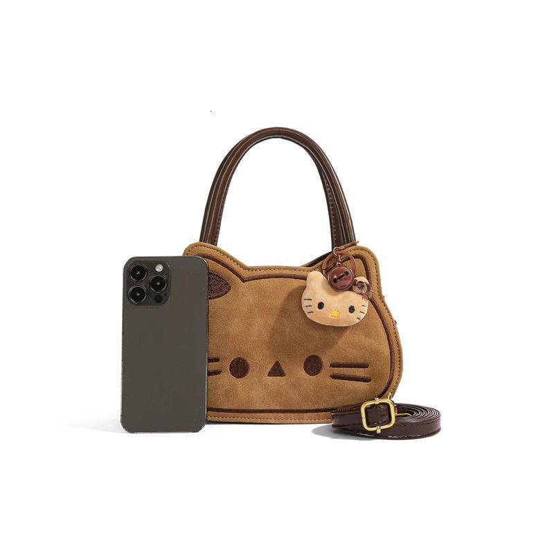 Cute Kitten Handbag for Women 2025 New Trendy Autumn Winter Fashion Cartoon Quirky Single Shoulder Crossbody Bag