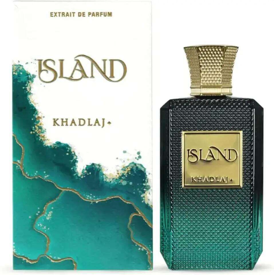 Khadlaj Island Unisex Extrait De Parfum Spray 3.4 Oz - Long-Lasting Fragrance for Men And Women 26Y0330