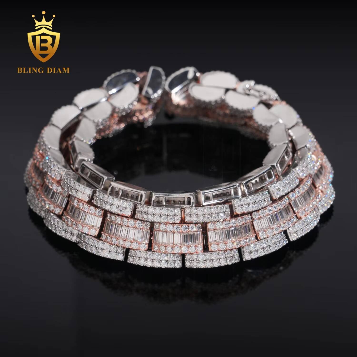 New Arrival Fashion Hip Hop Style 18mm S925 Moissanite Cuban Chain Pass Diamond Tester VVS Moissanite Necklace Silver with GRA